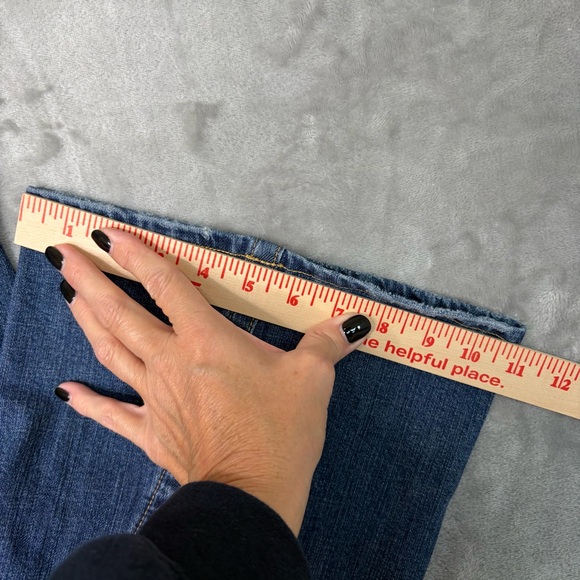 Vigoss‎ Bootcut  Women’s Blue Jeans Size 11/12 Faded Distressed Cowgirl Western - Picture 6 of 14